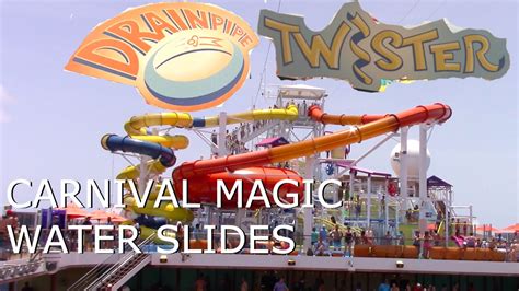 Fairground magic water slides